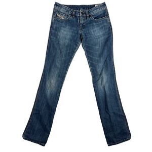 Diesel Jeans Girls 12 Lleha J Stretch Skinny Medium Wash (25x30) Distressed